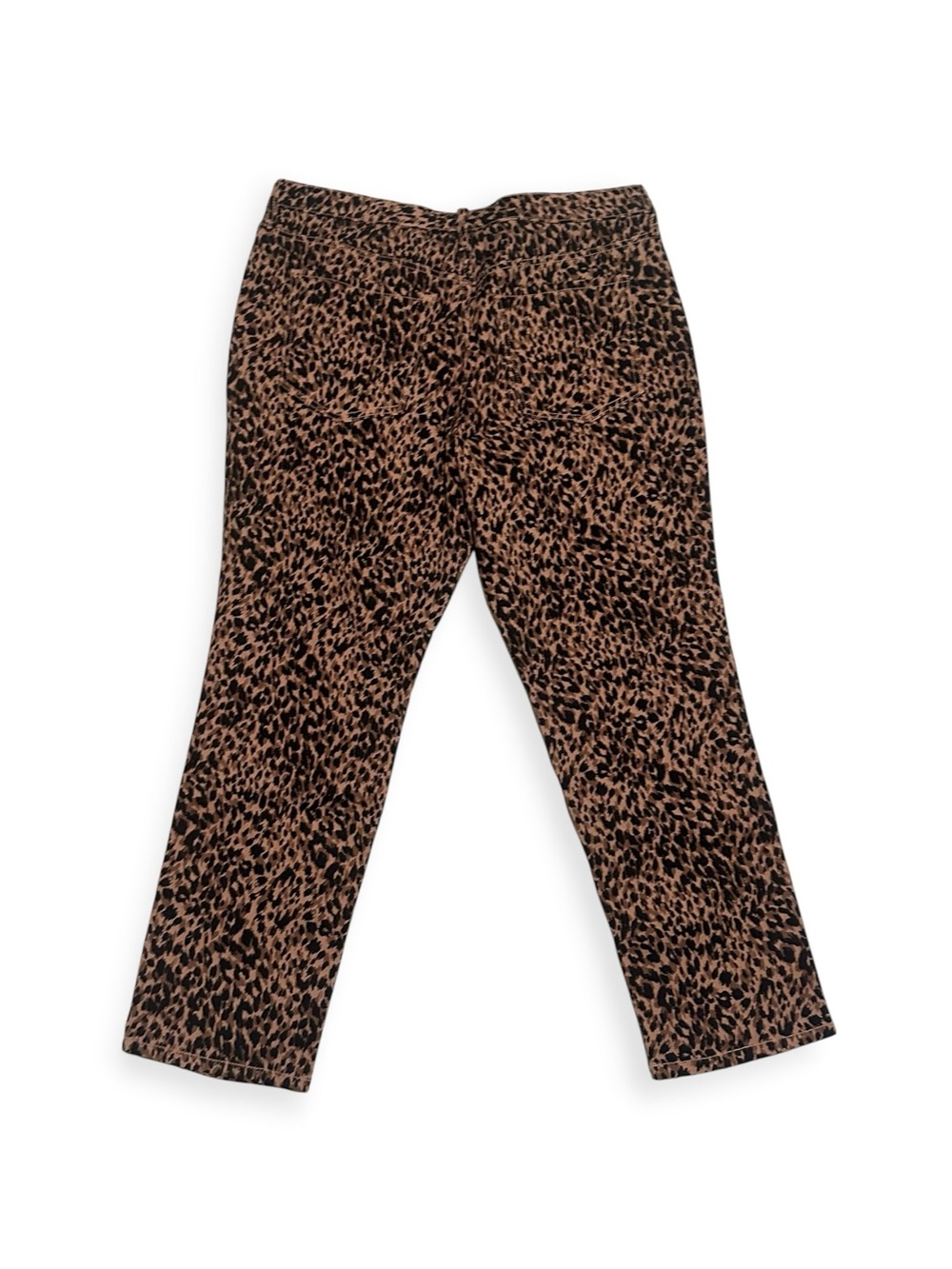 Terra & Sky Brown and Black Leopard Straight Leg Jeans - Picture 5 of 8
